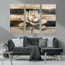 Lotus Flower Wall Art – Framed Abstract Floral Canvas by MyGreatCanvas | Canvas Wall Art Prints | Photo Prints & Wall Decor