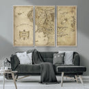 Vintage Middle Earth Map Wall Art Canvas – Lord of the Rings by MyGreatCanvas | Canvas Wall Art Prints | Photo Prints & Wall Decor