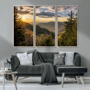 Sunrise Over the Smoky Mountains Canvas Wall Art – by MyGreatCanvas | Canvas Wall Art Prints | Photo Prints & Wall Decor