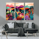 Abstract Kusama Print - Landscape Canvas Wall Art Print -