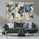 World Map Canvas Print – Framed Wall Art for Couples, by MyGreatCanvas | Canvas Wall Art Prints | Photo Prints & Wall Decor