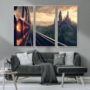 Harry Castle Wall Art Canvas Print, Wizard School Wall Art