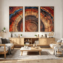 Abstract Tree Ring Art, Colorful Tree Ring Wall Decor, by MyGreatCanvas | Canvas Wall Art Prints | Photo Prints & Wall Decor