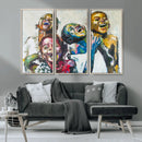 Shai Yossef Style Canvas Art - Joyful African Black Kids