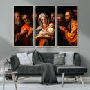 Religious Canvas Wall Art Print - Madonna and Child with