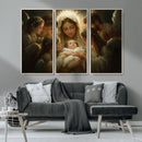 Mary Jesus Canvas Wall Art Print - Madonna and Child with