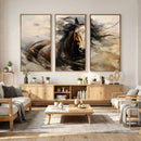 Abstract Horse Wall Art Canvas Print – Large Western