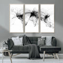 Abstract World Map Wall Art – Framed Geometric Line Canvas by MyGreatCanvas | Canvas Wall Art Prints | Photo Prints & Wall Decor