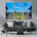 Wrigley Field Chicago Cubs Panoramic Art Multi-Piece Canvas