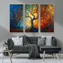 Mosaic Tree Canvas Wall Art Canvas Print – Vibrant Stained
