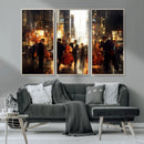 Abstract Jazz Art Wall Art Canvas Print – Colorful Musical