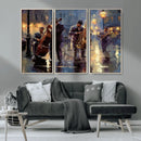 Afro Abstract Jazz Music Wall Art Canvas Print – Colorful