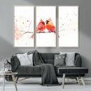 Cardinal Bird Canvas Wall Art - Male and Female Cardinal by MyGreatCanvas | Canvas Wall Art Prints | Photo Prints & Wall Decor