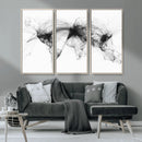 Flight Routes Air Traffic Map Canvas Wall Art - Framed -