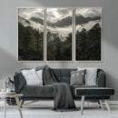 Moody Forest Wall Art – Framed Mountain Fog Canvas Artwork, by MyGreatCanvas | Canvas Wall Art Prints | Photo Prints & Wall Decor