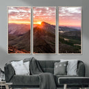 Mountain Sunrise Wall Art – Framed Alpine Ridge Canvas by MyGreatCanvas | Canvas Wall Art Prints | Photo Prints & Wall Decor