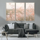 Pastel Grasses Wall Art Canvas Print – Framed Soft Meadow