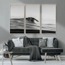 Black Wave Wall Art Canvas Print – Framed Abstract Surf by MyGreatCanvas | Canvas Wall Art Prints | Photo Prints & Wall Decor