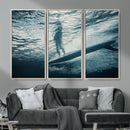Underwater Surf Wall Art – Framed Ocean Wave Canvas Artwork, by MyGreatCanvas | Canvas Wall Art Prints | Photo Prints & Wall Decor