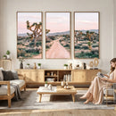 Joshua Tree Park Wall Art Canvas Print – Framed Desert Road by MyGreatCanvas | Canvas Wall Art Prints | Photo Prints & Wall Decor