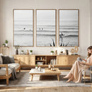 Surfer Silhouette Wall Art Canvas Print – Framed Calm Ocean by MyGreatCanvas | Canvas Wall Art Prints | Photo Prints & Wall Decor