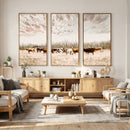 Longhorn Cattle Wall Art Canvas Print – Framed Texas Ranch