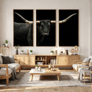 Longhorn Cattle Wall Art Canvas Print – Framed Texas Ranch by MyGreatCanvas | Canvas Wall Art Prints | Photo Prints & Wall Decor