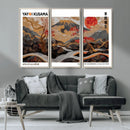 Mount Fuji Wall Art Canvas Print – Framed Abstract Mount