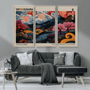 Modern Japanese Wall Art Canvas Print – Framed Contemporary