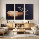 Rustic Elk Wall Art Canvas Print – Framed Moody Wildlife Art by MyGreatCanvas | Canvas Wall Art Prints | Photo Prints & Wall Decor