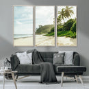 Relaxing Beach Wall Art Canvas Print – Framed Ocean View