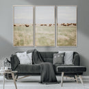 Bison Herd Wall Art Canvas Print – Framed Western Bison