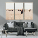 Bison Herd Wall Art Canvas Print – Framed Western Prairie by MyGreatCanvas | Canvas Wall Art Prints | Photo Prints & Wall Decor