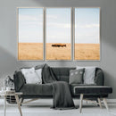 Bison Grassland Wall Art – Framed Minimal Nature Canvas by MyGreatCanvas | Canvas Wall Art Prints | Photo Prints & Wall Decor