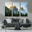 Wilderness Wall Art Canvas Print – Misty Forest Nature