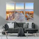 Ocean Sunset Wall Art Canvas Print – Nautical Beach