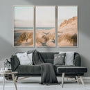 Beach Landscape Wall Art Canvas Print – Framed Sand Dune