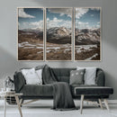 Mountain Landscape Wall Art Canvas Print – Framed Snowy