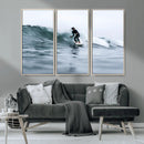 Surfer on Wave Wall Art Canvas Print – Framed Ocean by MyGreatCanvas | Canvas Wall Art Prints | Photo Prints & Wall Decor