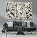 Wild Horse Stampede Wall Art Canvas Print – Monochrome by MyGreatCanvas | Canvas Wall Art Prints | Photo Prints & Wall Decor