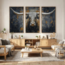 Rustic Bull Wall Art Canvas Print, Longhorn Wall Decor for by MyGreatCanvas | Canvas Wall Art Prints | Photo Prints & Wall Decor