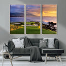 Pebble Beach Golf Wall Art Canvas Print – Iconic Coastal by MyGreatCanvas | Canvas Wall Art Prints | Photo Prints & Wall Decor