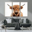 Scottish Highland Cow Canvas Print, Framed Highland Cow by MyGreatCanvas | Canvas Wall Art Prints | Photo Prints & Wall Decor
