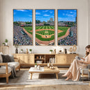 Wrigley Field Baseball Stadium Canvas Wall Art – Packed