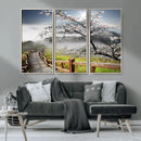 Sakura Cherry Blossom Pathway Canvas Wall Art – Tranquil