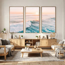 Sunset Surfing Wall Art Canvas Print, Ocean Wave Surfer with by MyGreatCanvas | Canvas Wall Art Prints | Photo Prints & Wall Decor