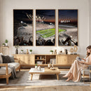 Penn State Stadium Wall Art – White Out Football Game Canvas