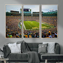 Green Bay Packers Lambeau Field Stadium Wall Art Canvas by MyGreatCanvas | Canvas Wall Art Prints | Photo Prints & Wall Decor