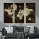 Vibrant Watercolor World Map Wall Art – Stunning Multicolor by MyGreatCanvas | Canvas Wall Art Prints | Photo Prints & Wall Decor
