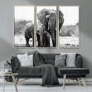 Elephant Family Africa Wall Art Canvas Print by MyGreatCanvas | Canvas Wall Art Prints | Photo Prints & Wall Decor